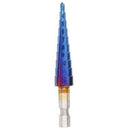 3Pcs Hss 1/4 Hex Shank Blue Coated Step Drill Bit Cutting Tool Smoother Dri