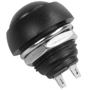 Black 5X Pcs M4 12mm Waterproof Momentary ON/OFF Push Button Round SPST Swi