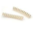 10pcs Electrical Wire Connection 12 Position Barrier Screw Terminal Strip lj