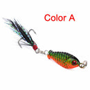 4 x Mini Hard Metal Fishing Lures Small Minnow Lure Bass Crank Bait Tackle Hooks