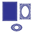 2pcs Metal Cutting Dies Rectangular DIY Scrapbooking Embossing Stencils