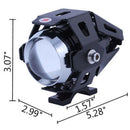 2Pcs U5 125W 3000LM Waterproof Motorcycle LED Headlight High Power Spot LighME