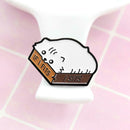 Creative Cartoon Cat Brooch Cute Badge Metal Pins Jacket Ornament (Style 3) A