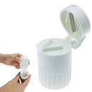 Pill Cutter Crusher Grinder splitter Powder Medicine Storage Box White T6M0 J8R3