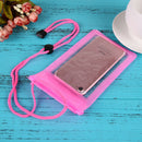 Strong 3 Layer Sealing Waterproof Smart Phone Pouch for Water Sport(Pink)