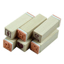 25Pcs/Set Lovely Diary Pattern Seal Stamp Wooden Box multipurpose Wood Rubb