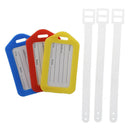 Address Information Hard Plastic Bags Backpack Luggage Tag 3 Pcs Red Yellow Z3I3