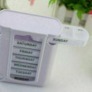 Portable 7 Day Weekly Pill Box Medicine Storage Tablet Cases Organizer