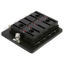 Blade Fuse Block ATO Fuse Box Holder w/ LED Indicator for Car Boat (10 Way) A