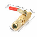 R134A Shut Ball Valve Air  Refrigeration Tools 1/4" For Charging Hoses