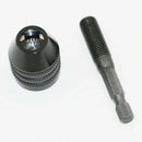 0.3-8mm 1/4 inch Keyless Drill Chuck Screwdriver Impact Driver Adaptor Hex