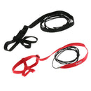 2 Pcs Parrot Adjustable Bird Harness and Leash, Flying Rope - Red & Black