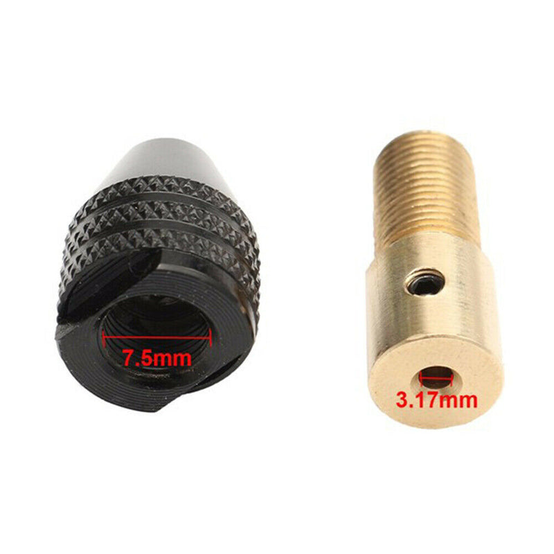 Three-jaw Head Brass Center Shaft Mini Drill Chuck Durable Clamp 0.3-3.5mm