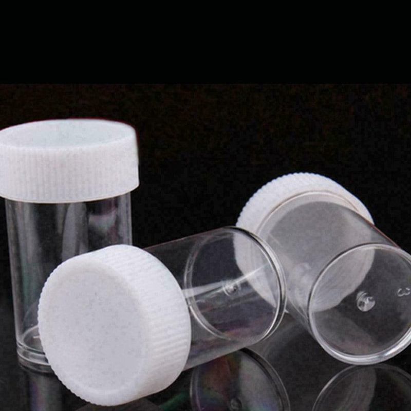 1pcs Clear Empty Plastic Jars Pots Nail Art Glitter Bottle-New Make Cosmeti J4X9