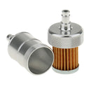 Universal Motorcycle Bike ATV Quad Aluminum Inline Fuel Gas Filter 1/4" 6mm