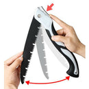 2pack Compact Foldable Pruning Saw Steel Triple Cut Tree Hedge Sawing Trimming