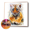 Full Round Drill Diamond Painting DIY Little Tiger Rhinestone Picture Craft