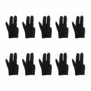 10 Cool Spandex Snooker Billiard Cue Glove Pool Left Hand Three Finger Accessory
