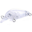 10 x Fishing Rock Bait 4.5CM White Transparent Embryo Body ZKY
