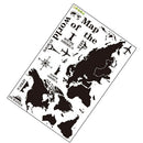 Map of world Wall Stickers,Adhesive Art Decals, For Kids Room Birthday Gift