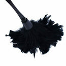 5X(1pc Fashion Turkey Feather Duster with Black Plastic Handle Cleaning To B7B9)