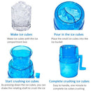 1L Portable Hand Crank Manual Ice Crusher Shaver Kids Shredding Snow Cone M