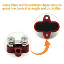 2Pcs Car 48V Heavy Duty M8+M6 Power Double Terminal Distribution Studs