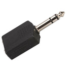 Premium 2 Way Headphone Jack Splitter Stereo Audio Adapter - 6.35mm 1/4 inch