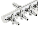 2pcs Stainless Steel Aquarium Fish Tank 4 Ways Air Flow Splitter Lever Control