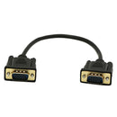 PC Computer 15Pin VGA Male To Male Cable Adapter Wire Black