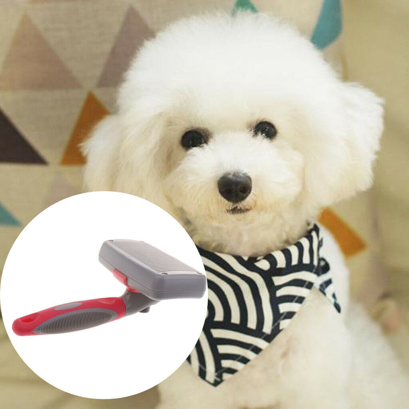 Professional Slicker Brush - Safe Stainless Bristles for Dogs & Cats by