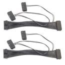 2pcs ATX 24Pin Quad 3 PSU Power Supply Starter Motherboard Adapter Cable
