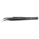 Anti-Static Stainless Steel Cosmetic Tweezer with Curve Head for Nail Art (