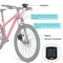 ABS Wireless Bike Cycling Bicycle Cycle Computer Odometer Speedometer Backl G9J5