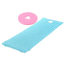 Spa Massage Bed Mattress Sheet Cover Blue With Pink Face Rest Cradle Cover