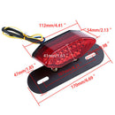 16 LED Motorcycle Quad ATV Turn Signal Brake License Plate Integrated Tail Li %o