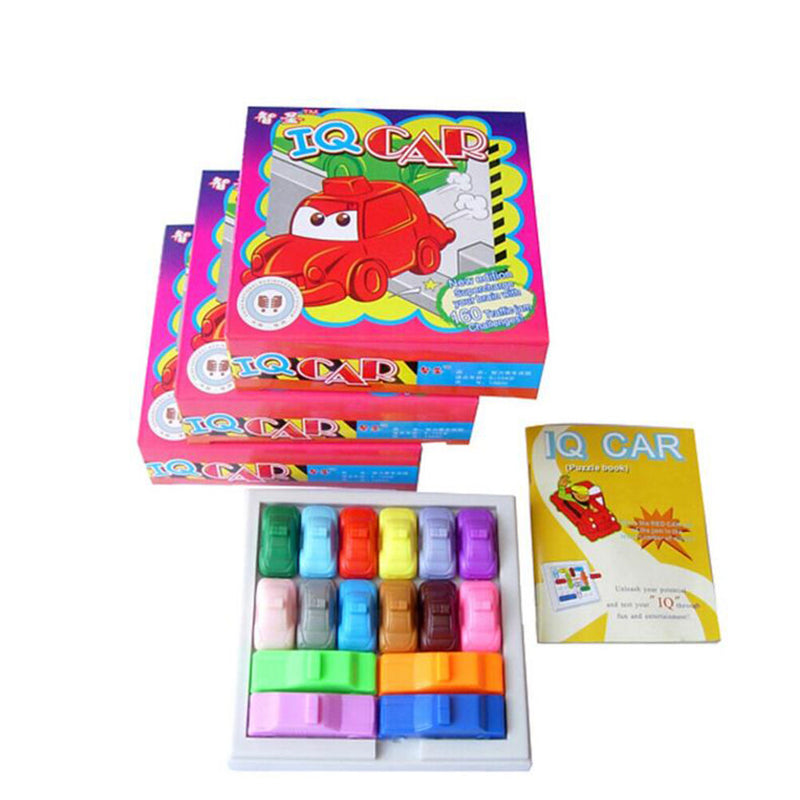 Kids Plastic Traffic Jam Slide Car Brain Teaser Puzzle Smart IQ Game TME