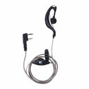 Black 2 Pin PTT Mic Headset for Kenwood Radio QUANSHENG PUXING WOUXUN HYT T