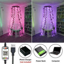 LED String Light Curtain Window Decor App Control In/Outdoor 5Meters 50LED