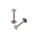 2 Pcs Surgical Steel Cz Labret Lip Ring Piercing Jewelry Tragus Nail Lip Stud ES