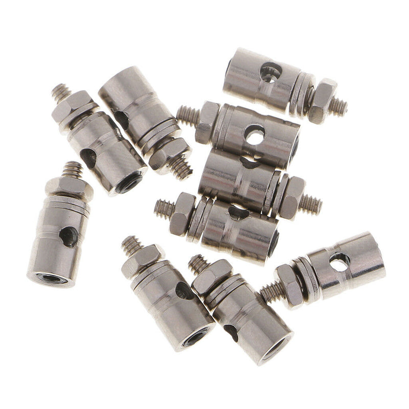 10pcs Adjustable Pushrod Connector Linkage Stoppers 1.8mm for RC Plane Accs