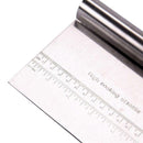 Stainless Steel Pizza Dough Scraper Cutter Kitchen Pastry Cake Tool Scale