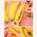 Novelty Silicone Portable Banana Coin Pencil Case Purse Bag Wallet Pouch A 3C