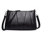 Women Girls Zipper PU Crossbody Messenger Bags Casual Pure Shoulder Handbag