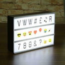 A6 LED USB Magnetic Light Box Night Lamp DIY Letters Number Combination Set
