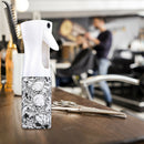 Hairdressing Spray Empty Bottle Refillable Mist Bottle Hair Tools (White)