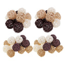 50Pcs 3/5cm Round Rattan Balls Garden Home Wedding Party Rustic Decors DIY Craft