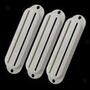 Set of 3 Guitar Pickup Cover Dual Rail Protector for ST TL Guitar Part White