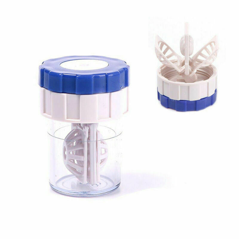 New Plastic Minin Manually Contact Lens Cleaner Washer Case F7S1 Lenses Cle D1Z1