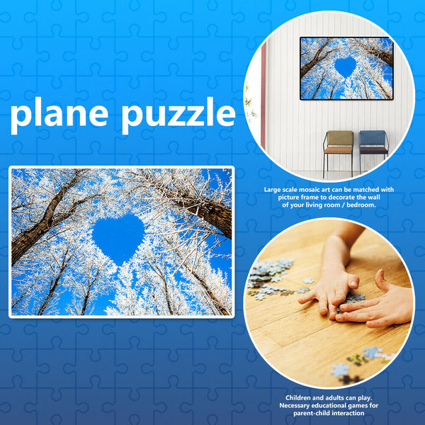 Paper Puzzles 1000pcs Heart Shape Tree Assemble for Adults Kids Jigsaw Toys